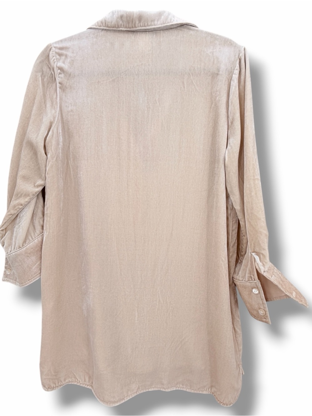 Anthropologie Blue Tassel Silk Velvet Evalina Top NWT Size Medium - Picture 6 of 7